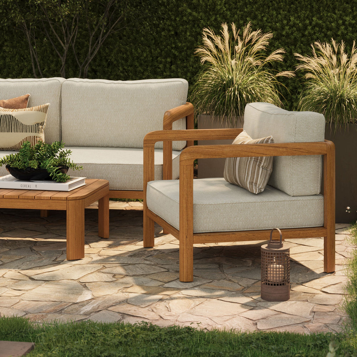 Kona 5-Piece Outdoor Teak Wood Furniture Set