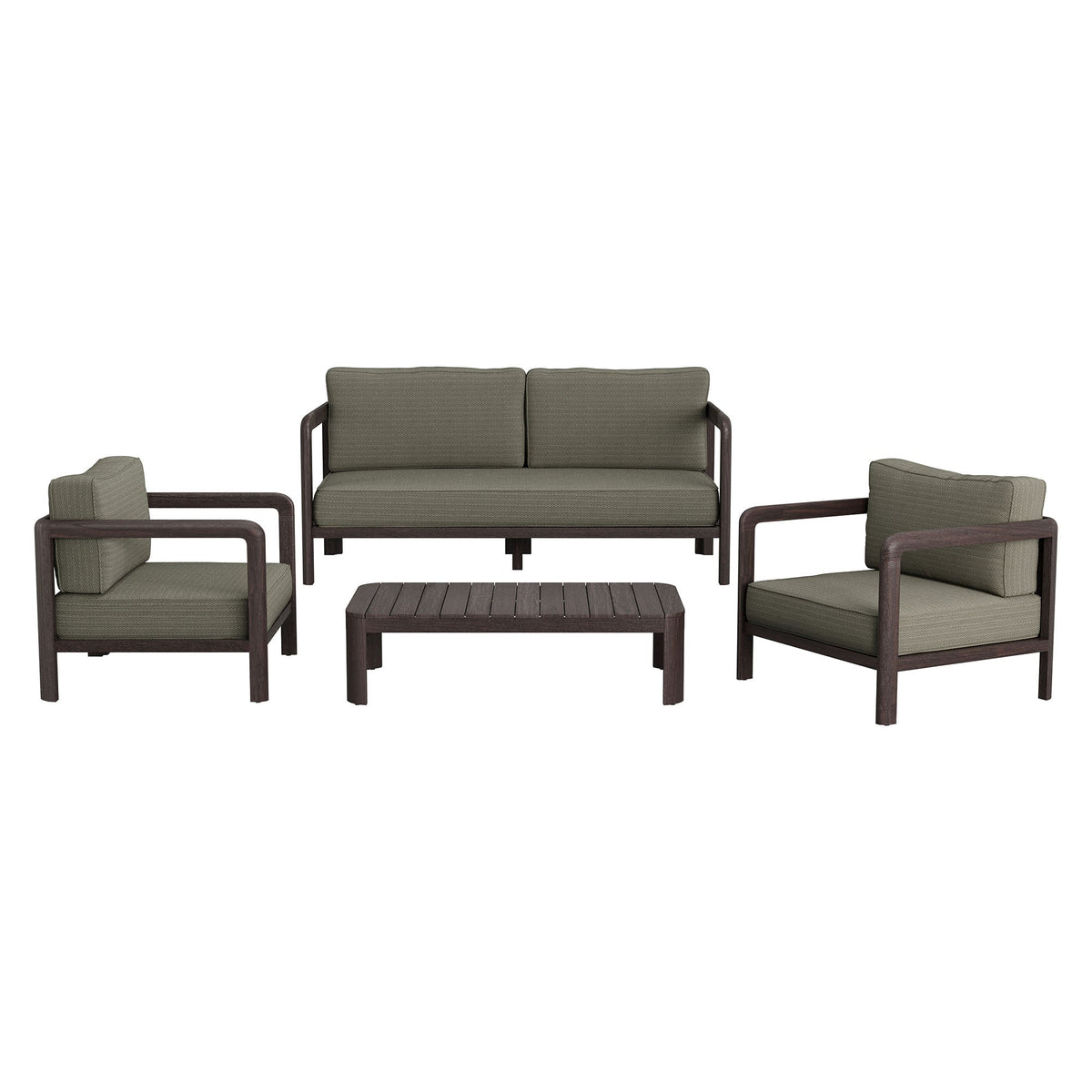 Kona 4-Piece Outdoor Teak Wood Furniture Set