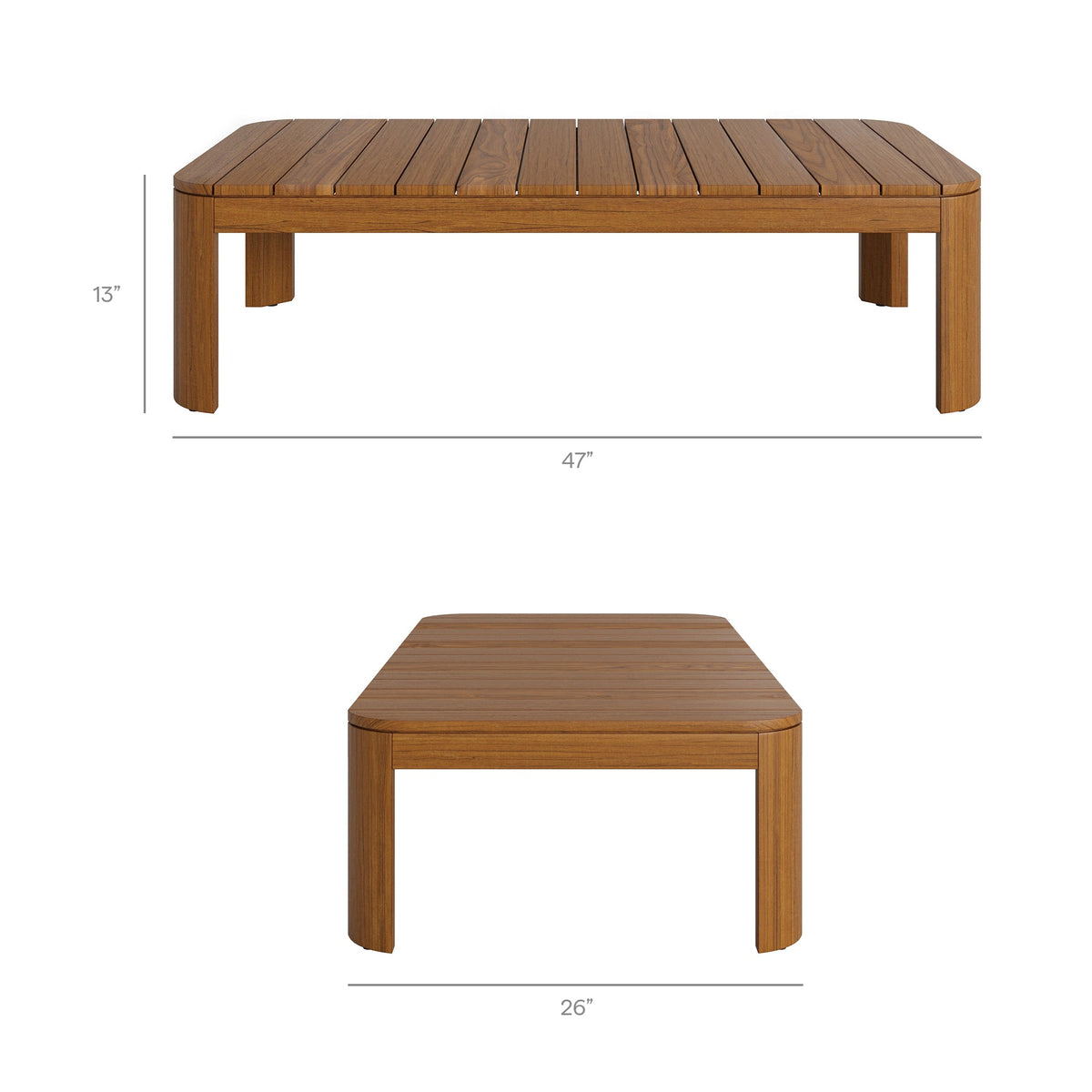 Kona 4-Piece Outdoor Teak Wood Furniture Set