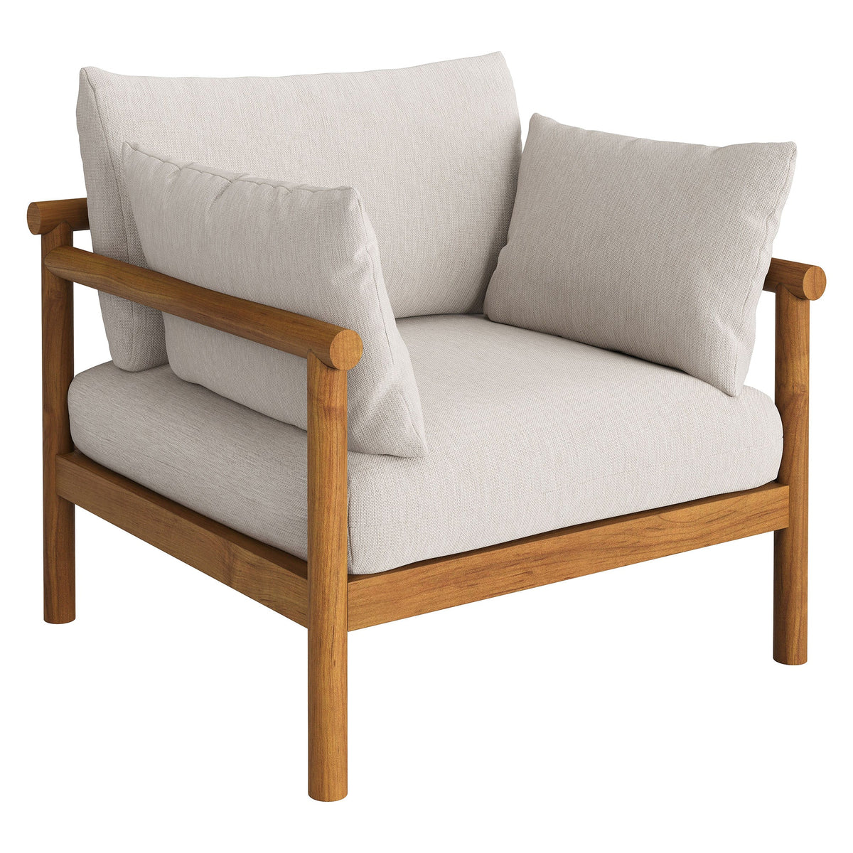 Eleni Outdoor Teak Wood Armchair