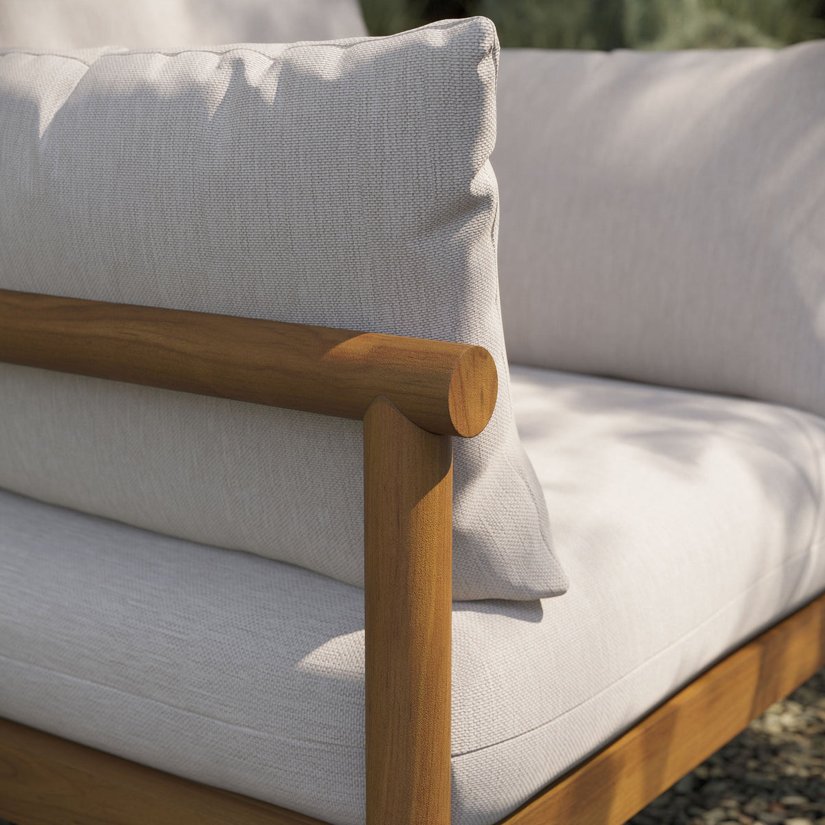 Eleni Outdoor Teak Wood Armchair