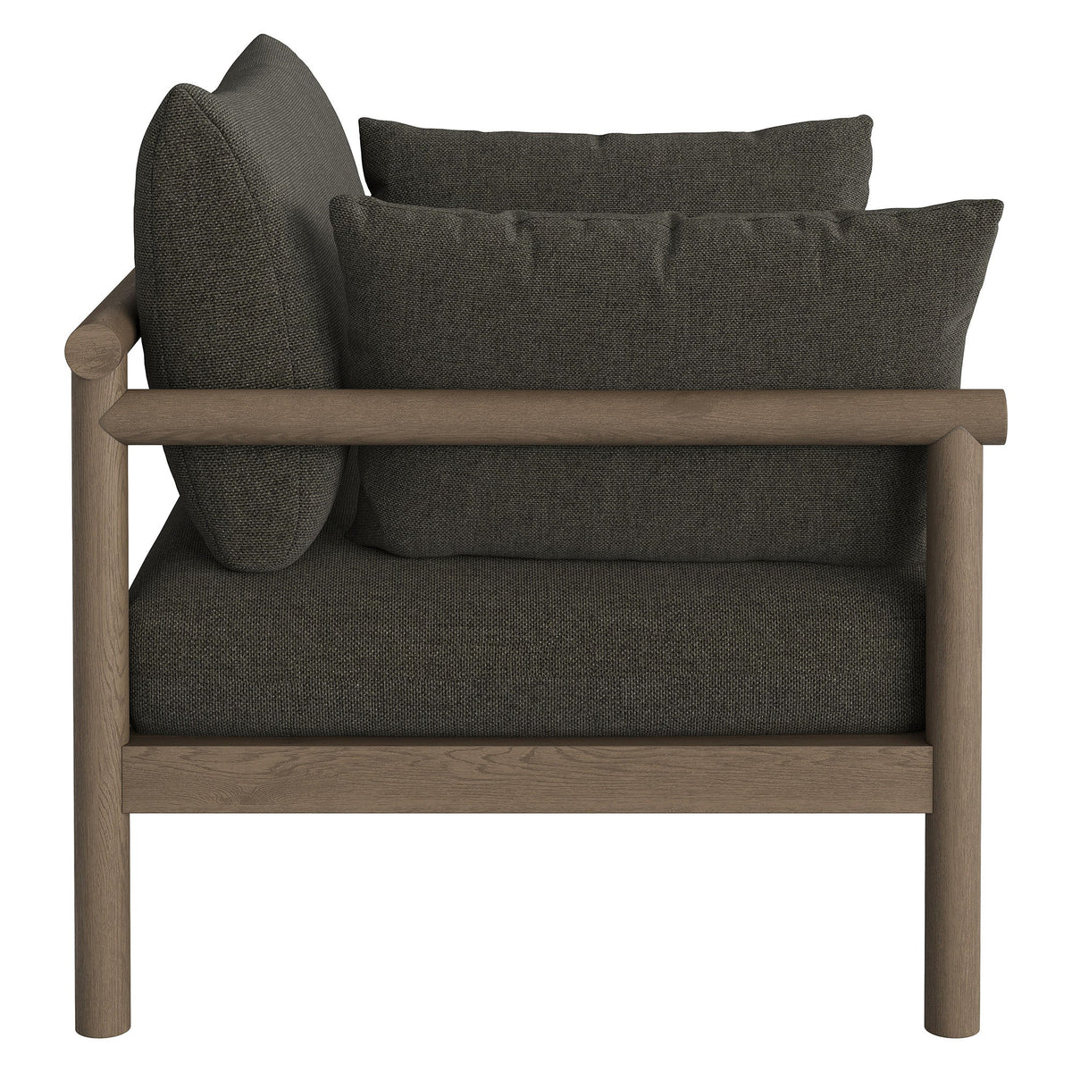 Eleni Outdoor Teak Wood Loveseat