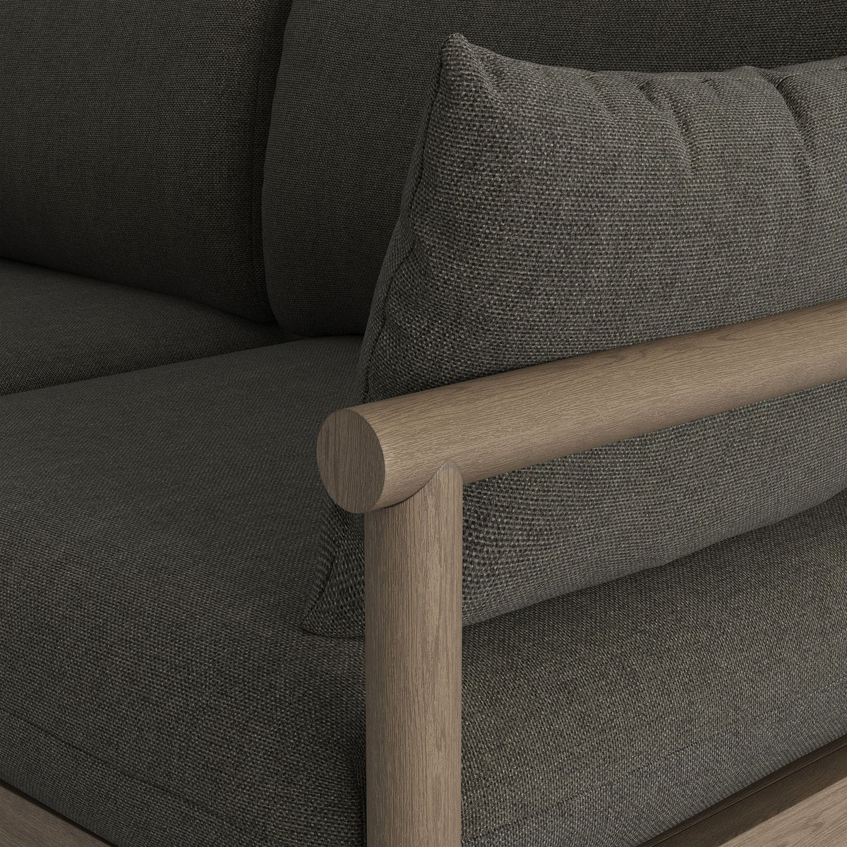 Eleni Outdoor Teak Wood Loveseat