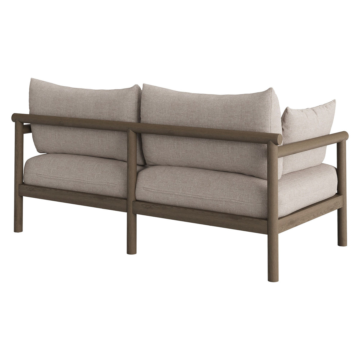 Eleni Outdoor Teak Wood Loveseat