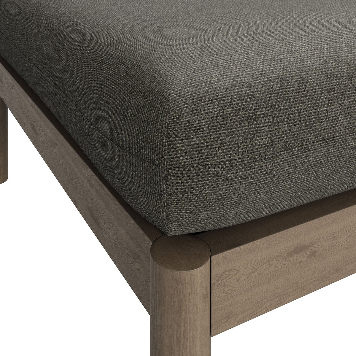 Eleni Square Outdoor Teak Wood Ottoman