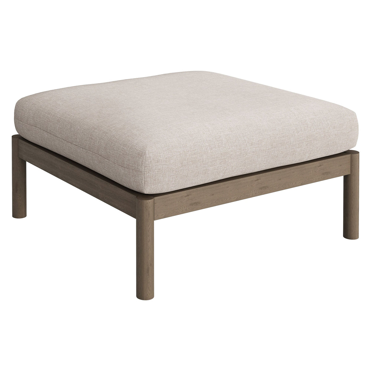 Eleni Square Outdoor Teak Wood Ottoman