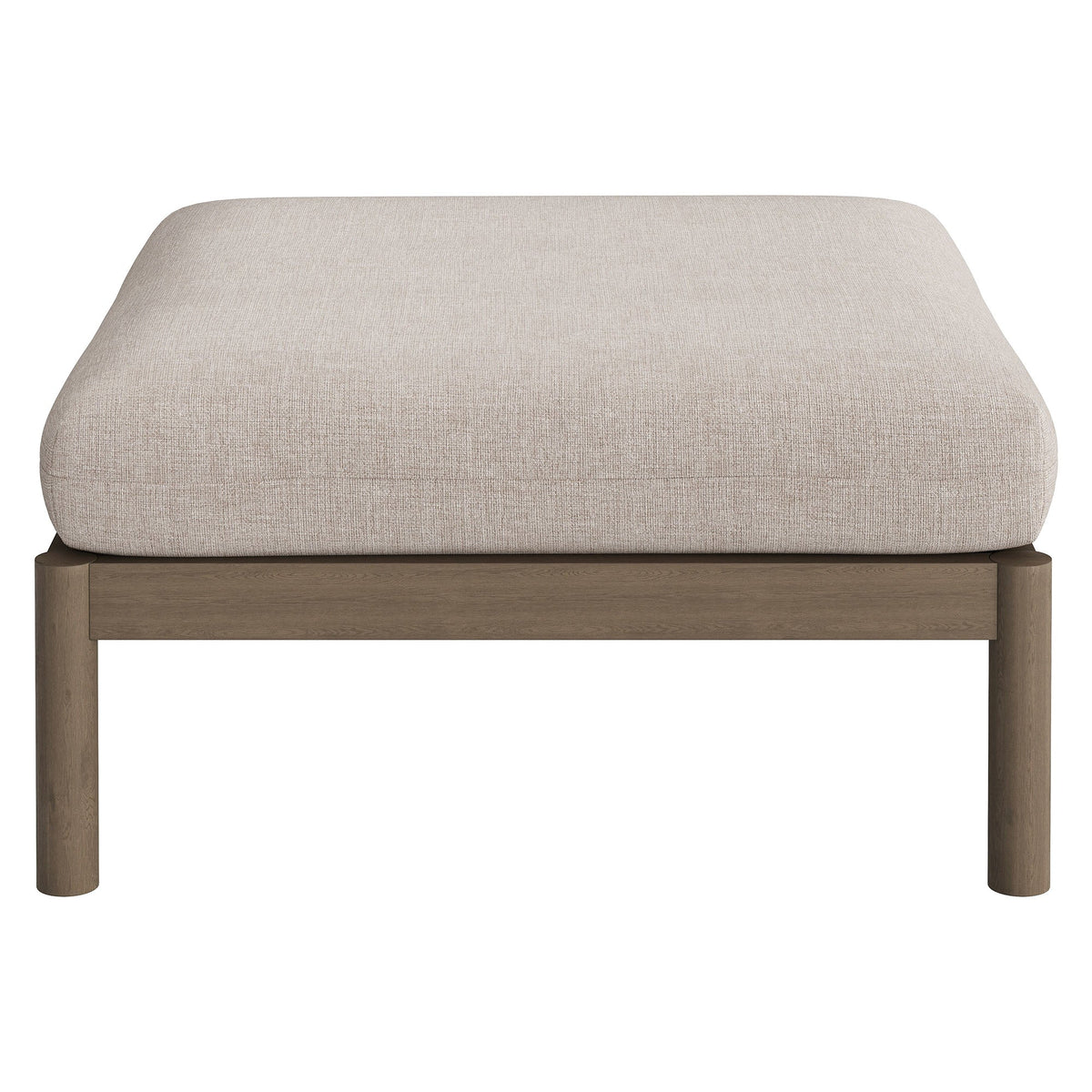 Eleni Square Outdoor Teak Wood Ottoman