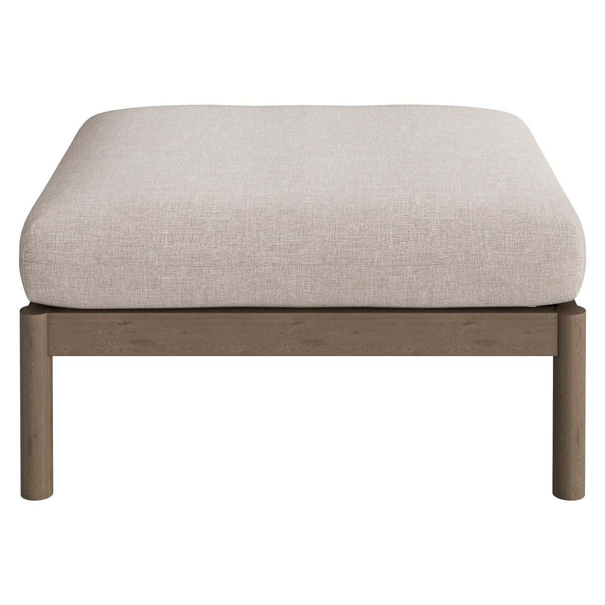Eleni Square Outdoor Teak Wood Ottoman