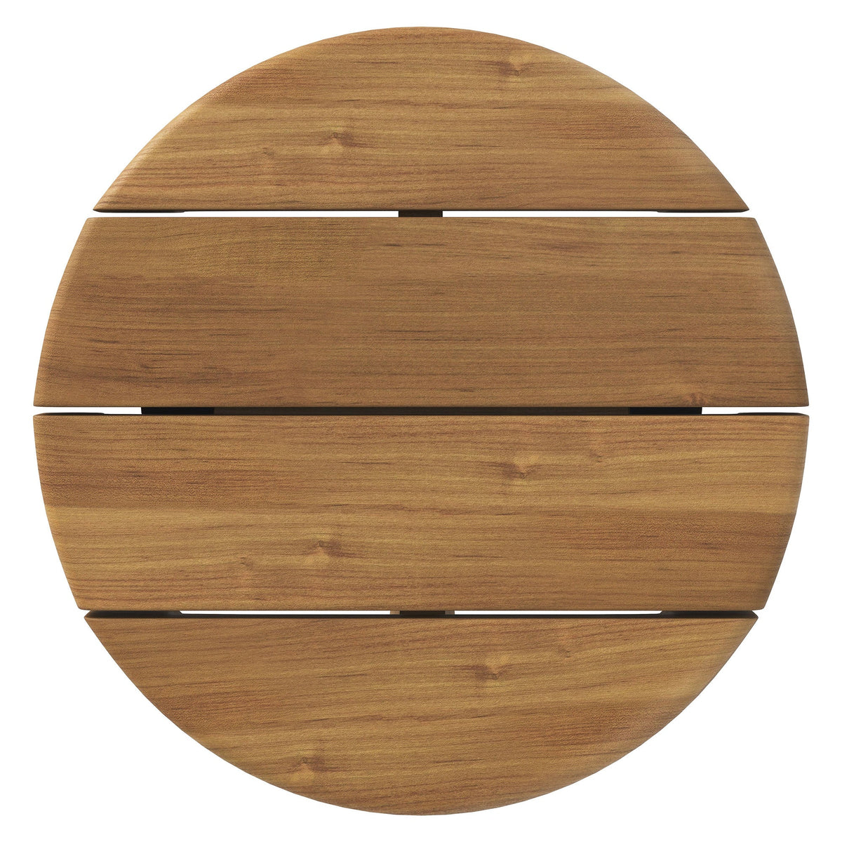 Eleni 20-Inch Round Outdoor Teak Wood Side Table