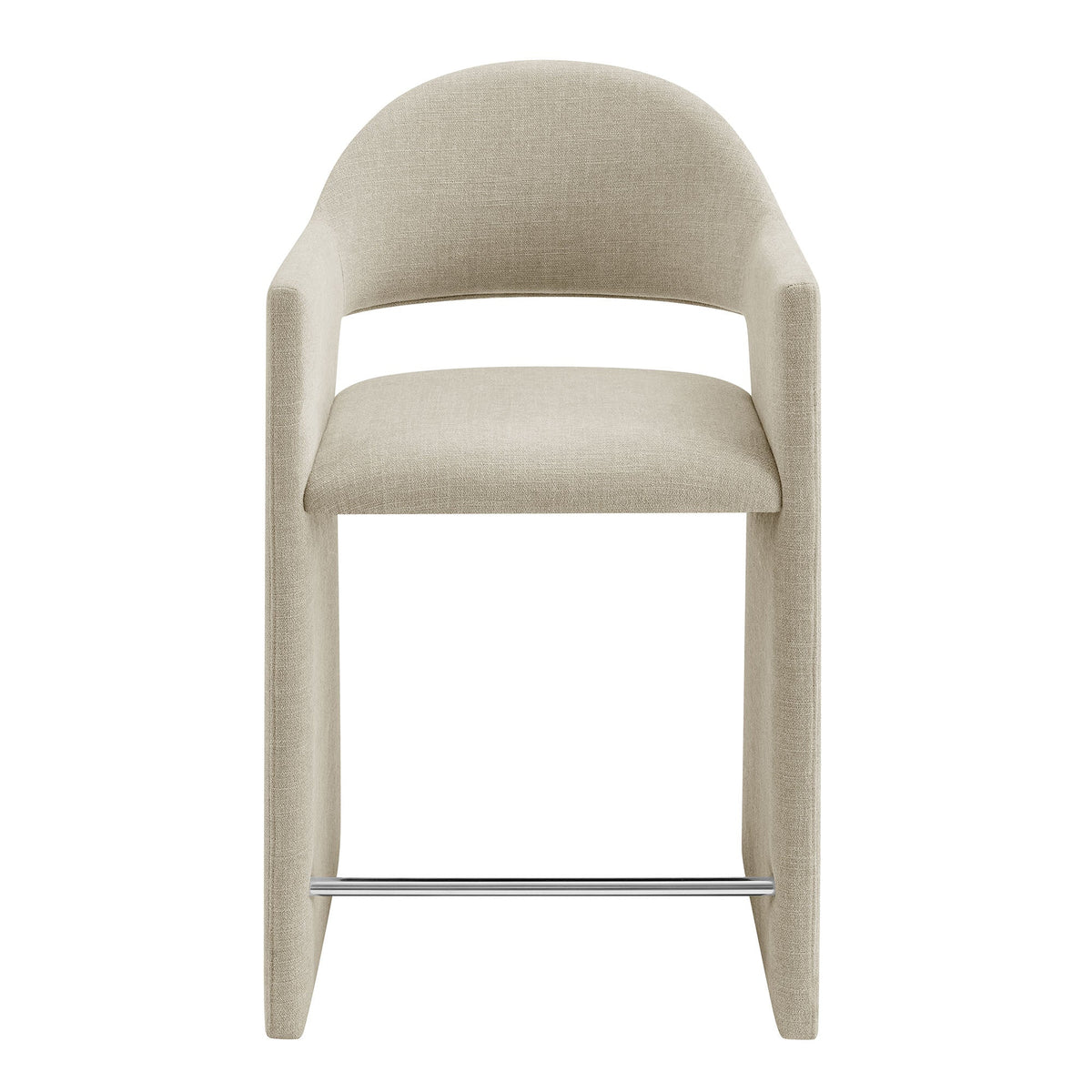 Talia 37 Inch Upholstered Fabric Counter Stool