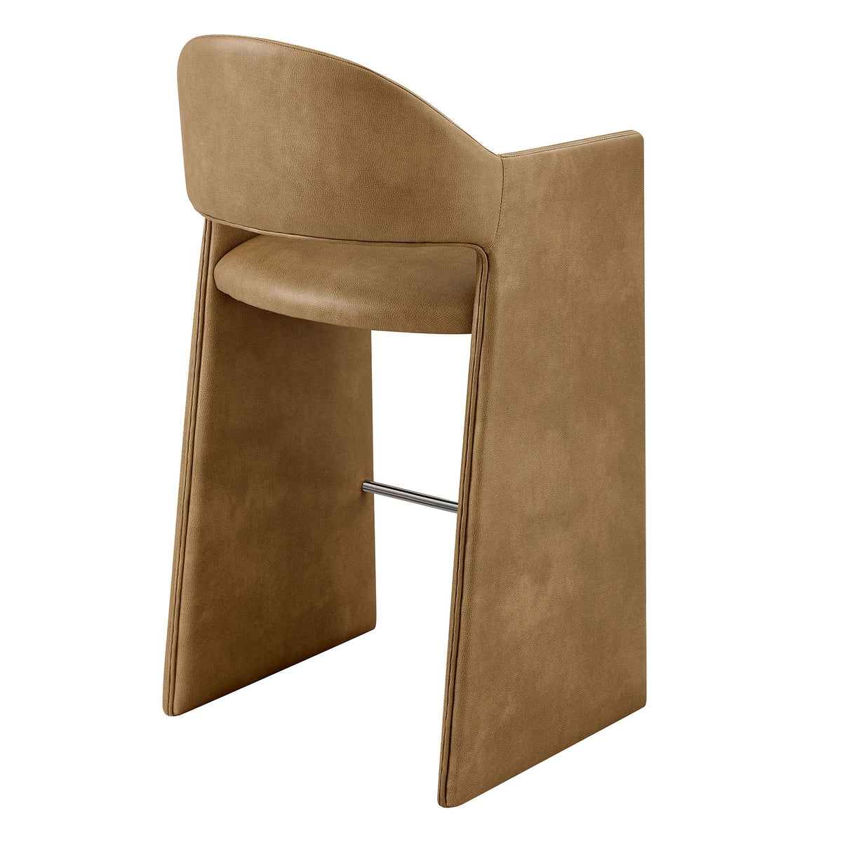 Talia 41 Inch Vegan Leather Bar Stool