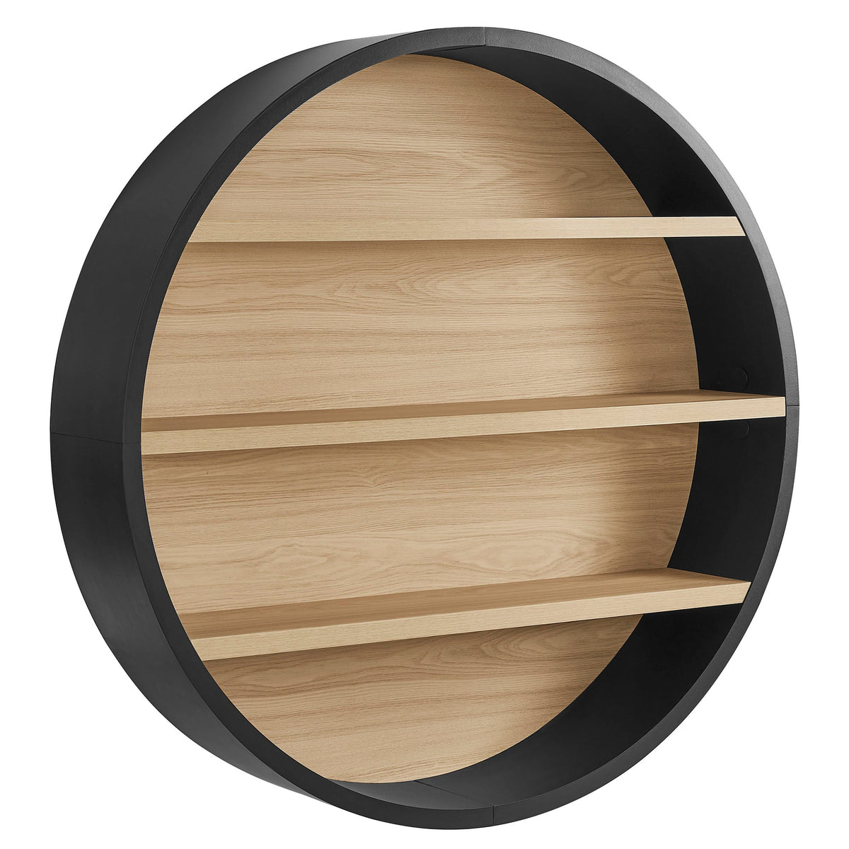 Romy 47" Round Wall Book Shelf