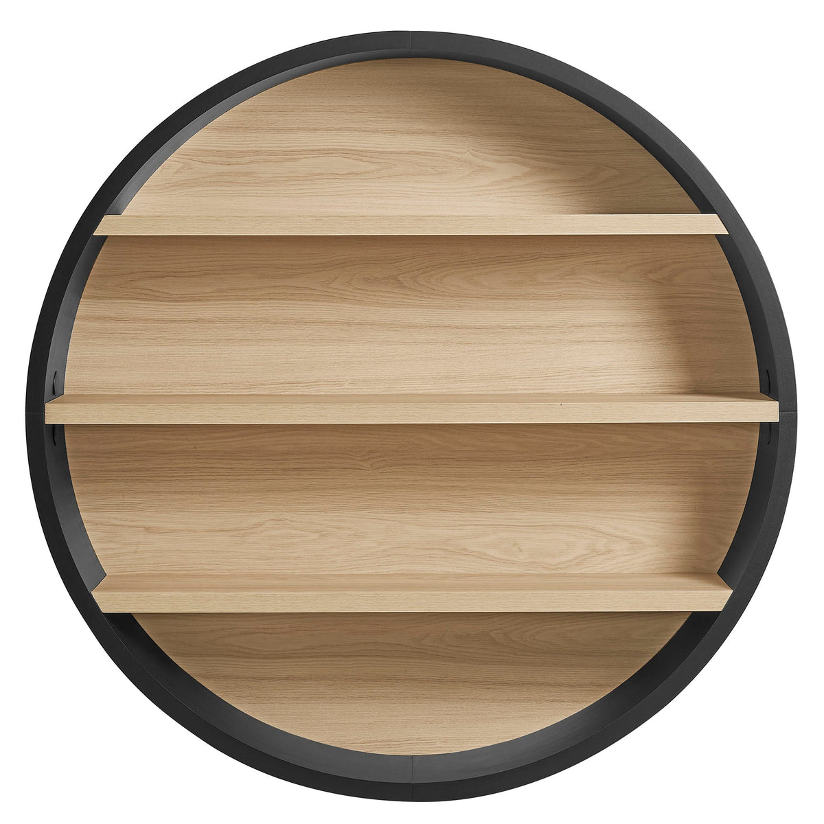 Romy 47" Round Wall Book Shelf