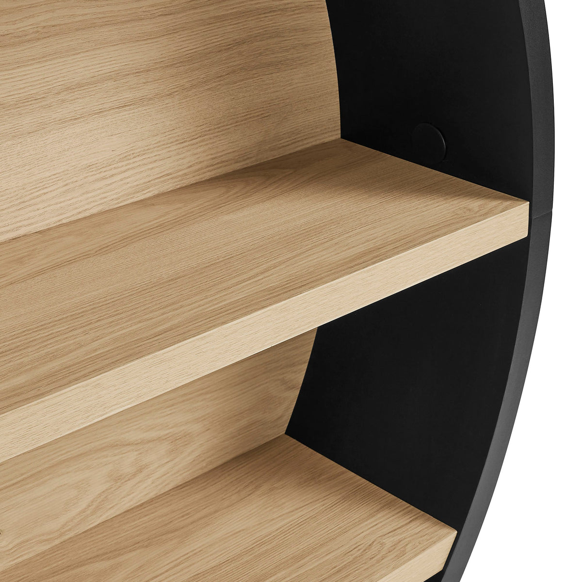 Romy 47" Round Wall Book Shelf