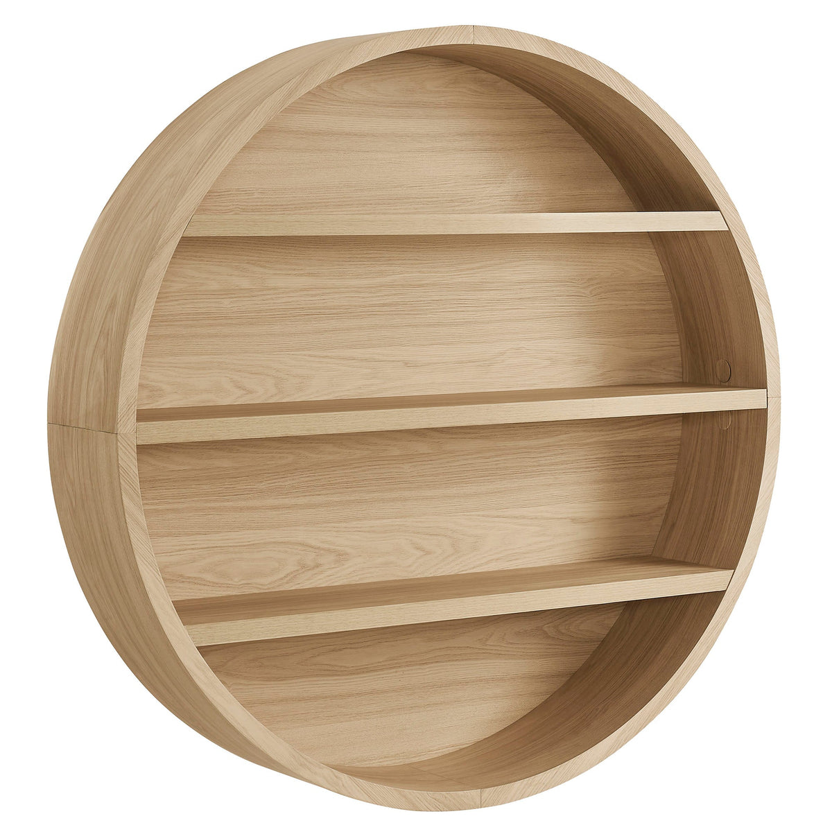 Romy 47" Round Wall Book Shelf