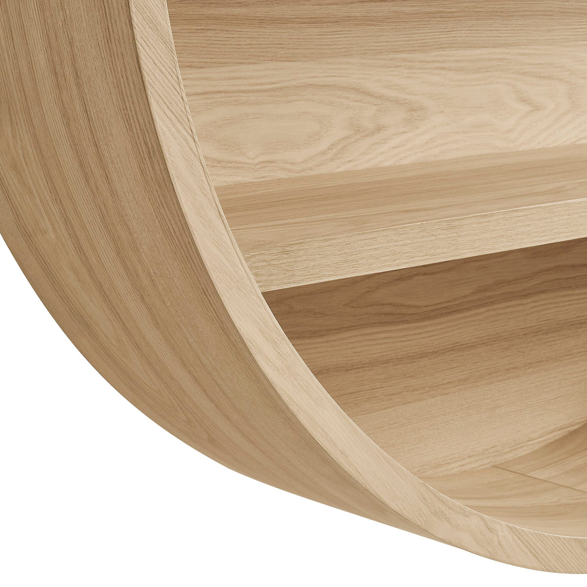 Romy 47" Round Wall Book Shelf