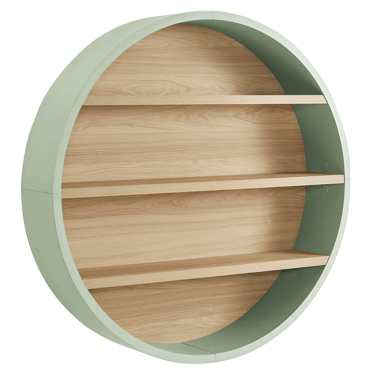 Romy 47" Round Wall Book Shelf