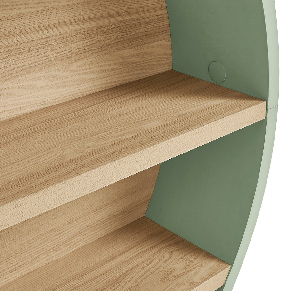 Romy 47" Round Wall Book Shelf