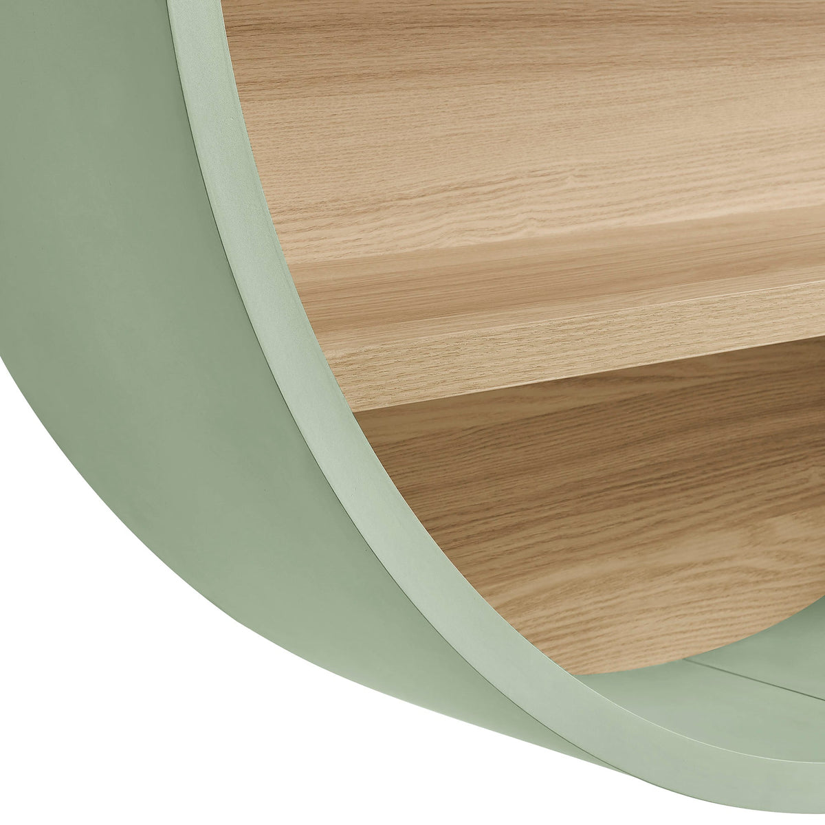 Romy 47" Round Wall Book Shelf