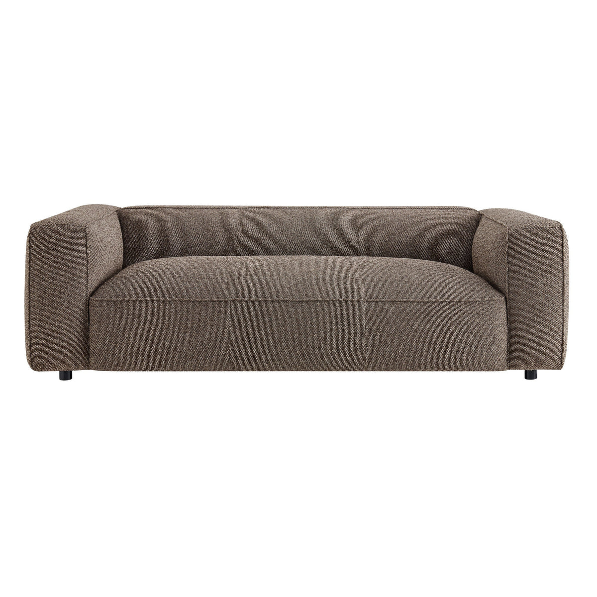 Auren 88 Inch Lattice Bouclé Upholstered Sofa