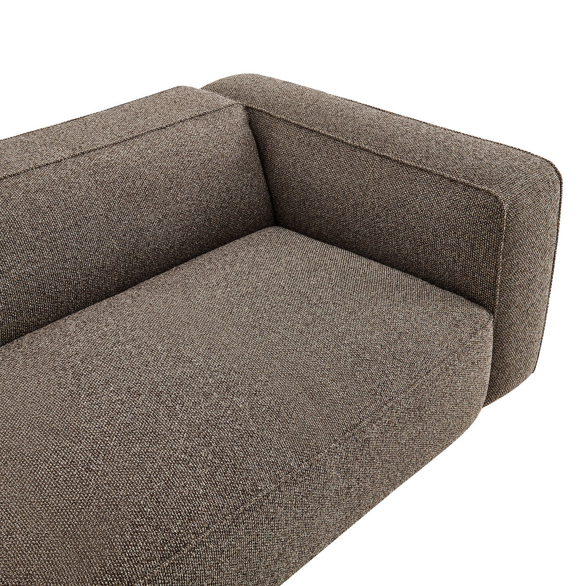 Auren 88 Inch Lattice Bouclé Upholstered Sofa