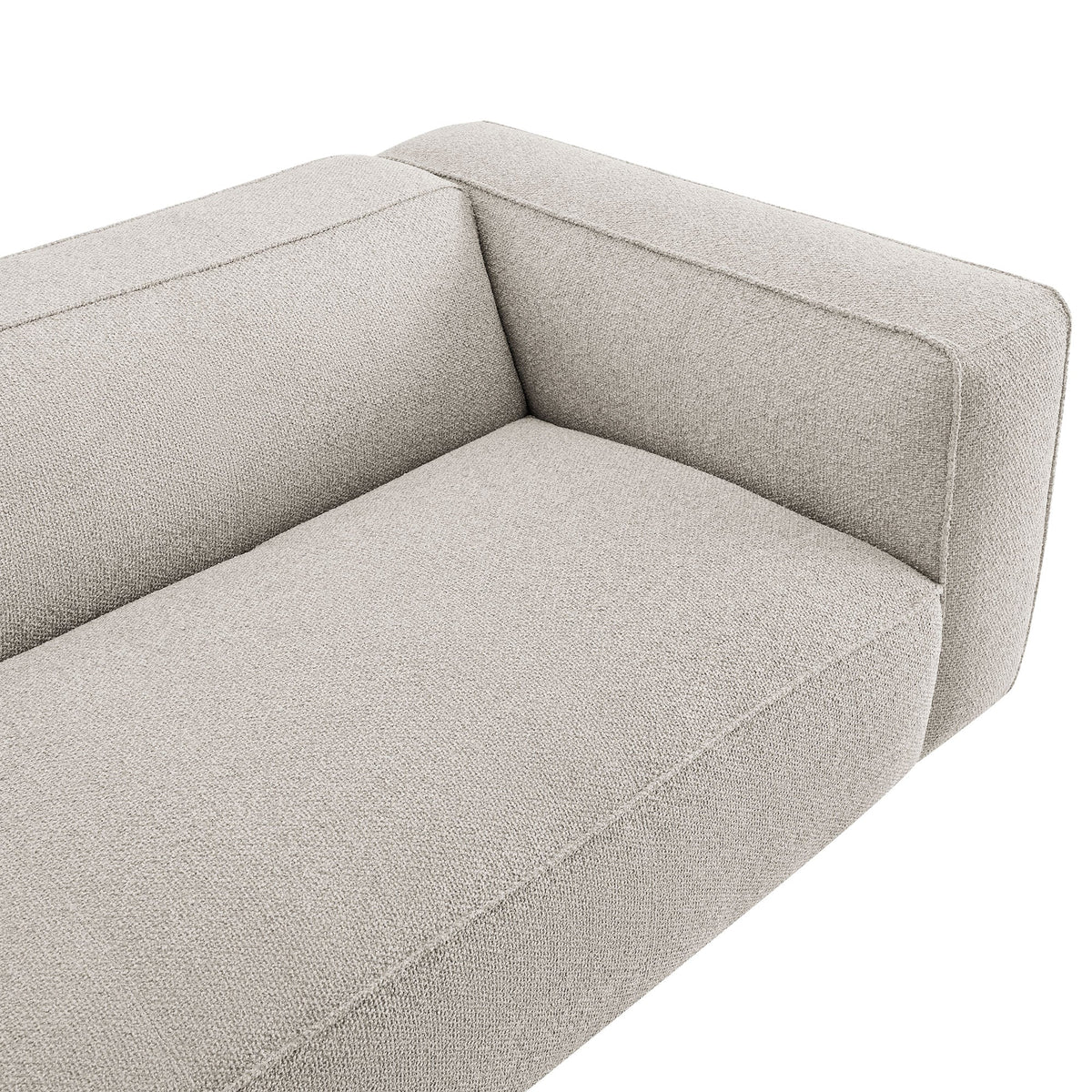 Auren 88 Inch Lattice Bouclé Upholstered Sofa