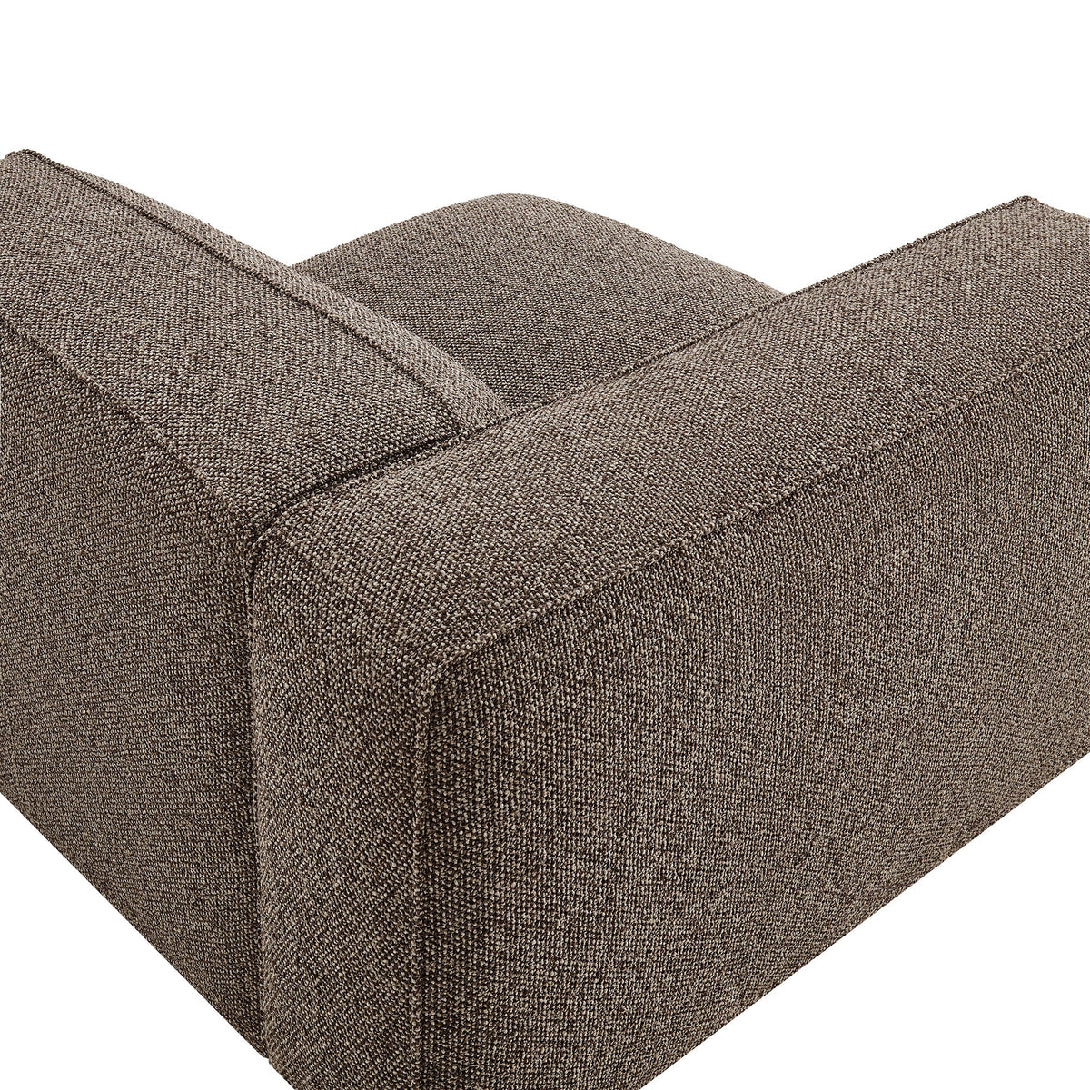 Auren Lattice Bouclé Upholstered Modular Left-Facing Arm Chair