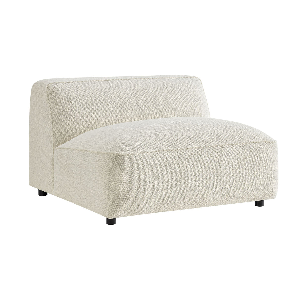 Auren Lattice Bouclé Upholstered Modular Armless Chair