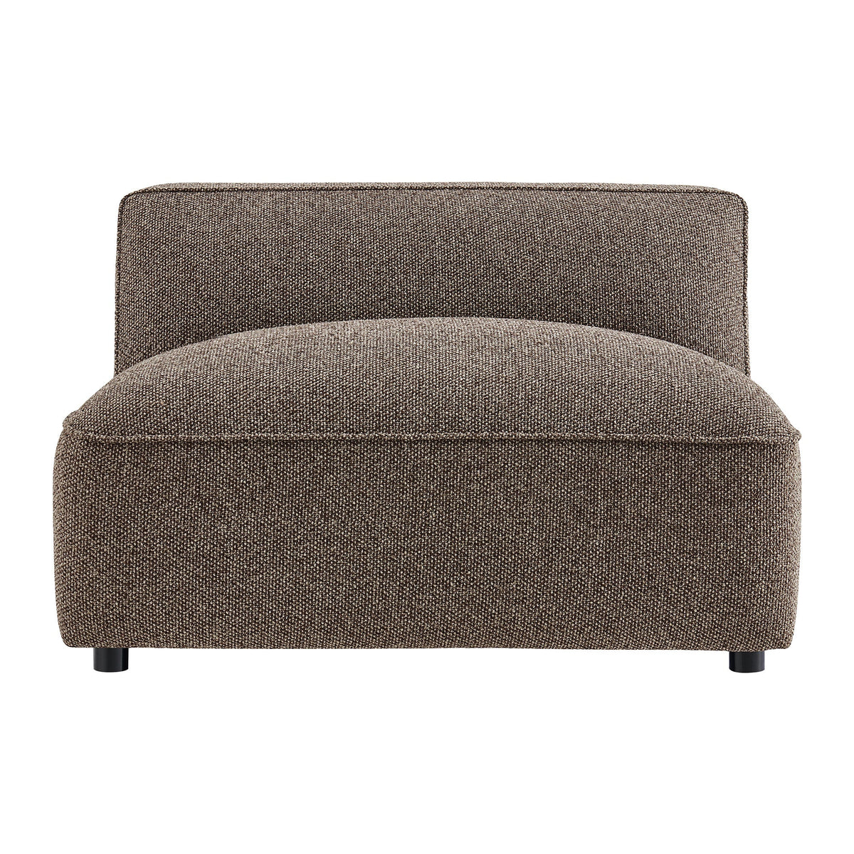 Auren Lattice Bouclé Upholstered Modular Armless Chair