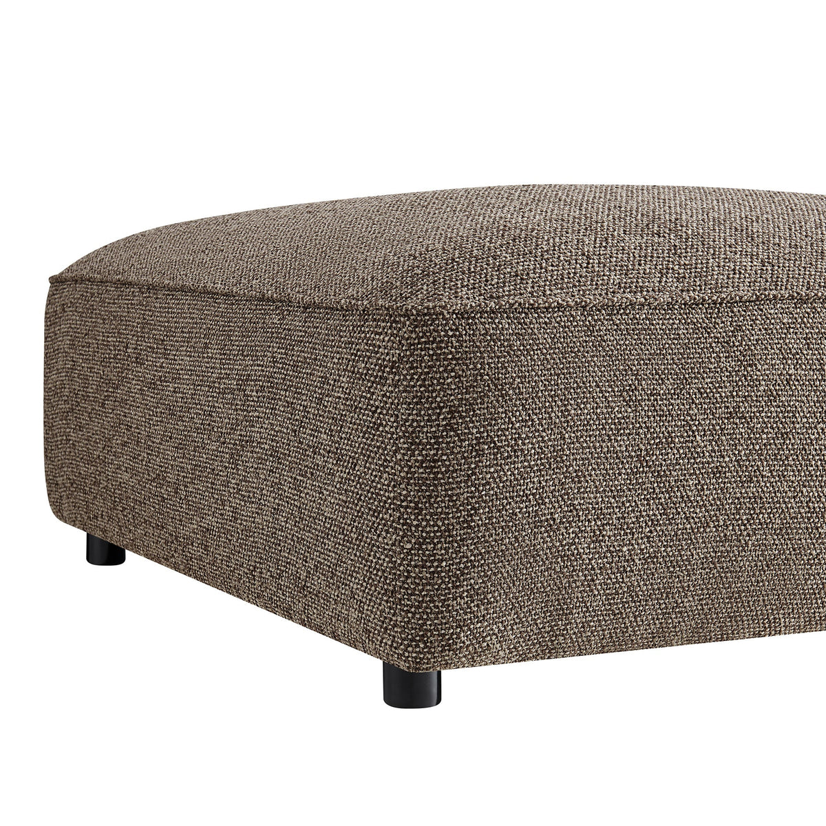 Auren Lattice Bouclé Upholstered Ottoman