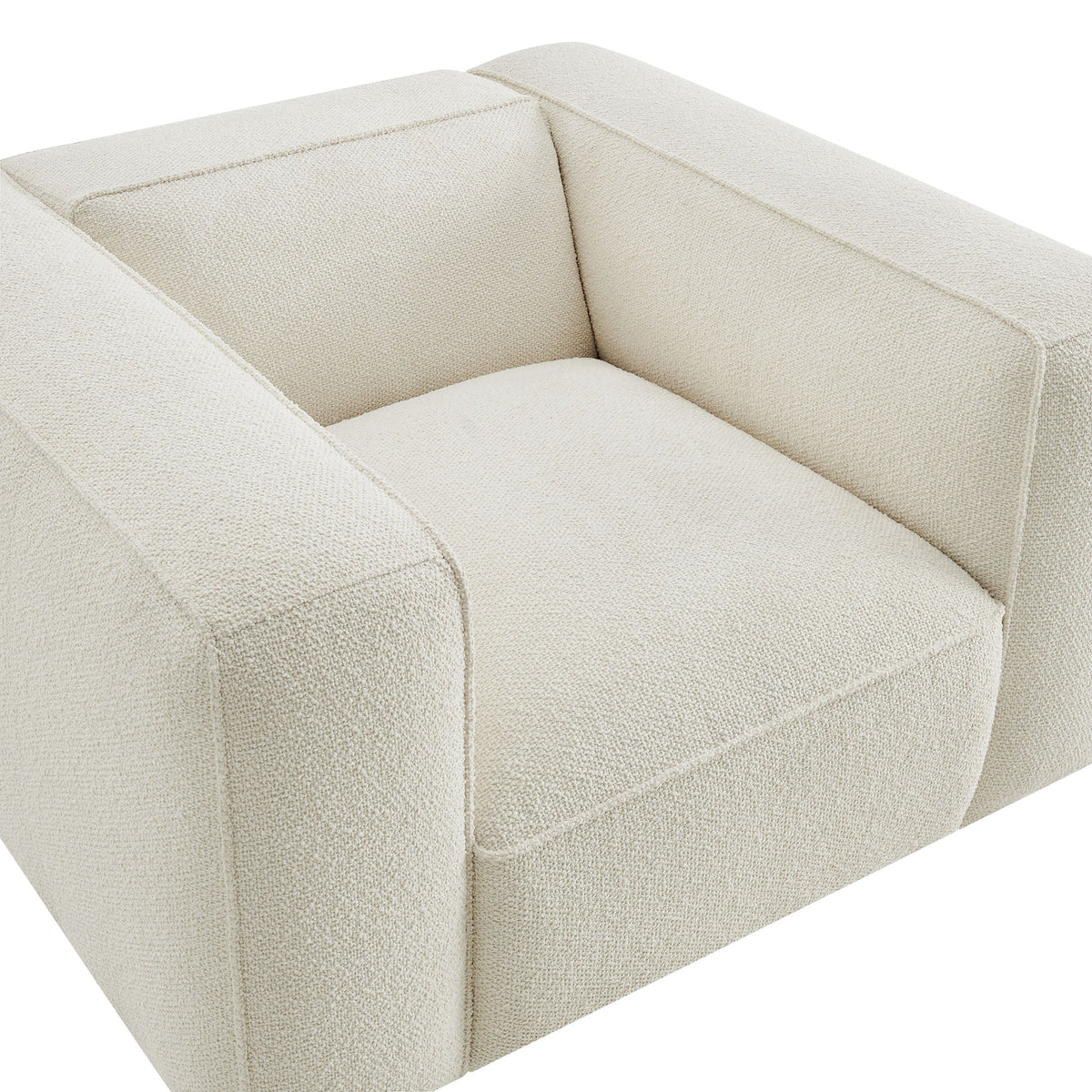 Auren Lattice Bouclé Upholstered Accent Chair