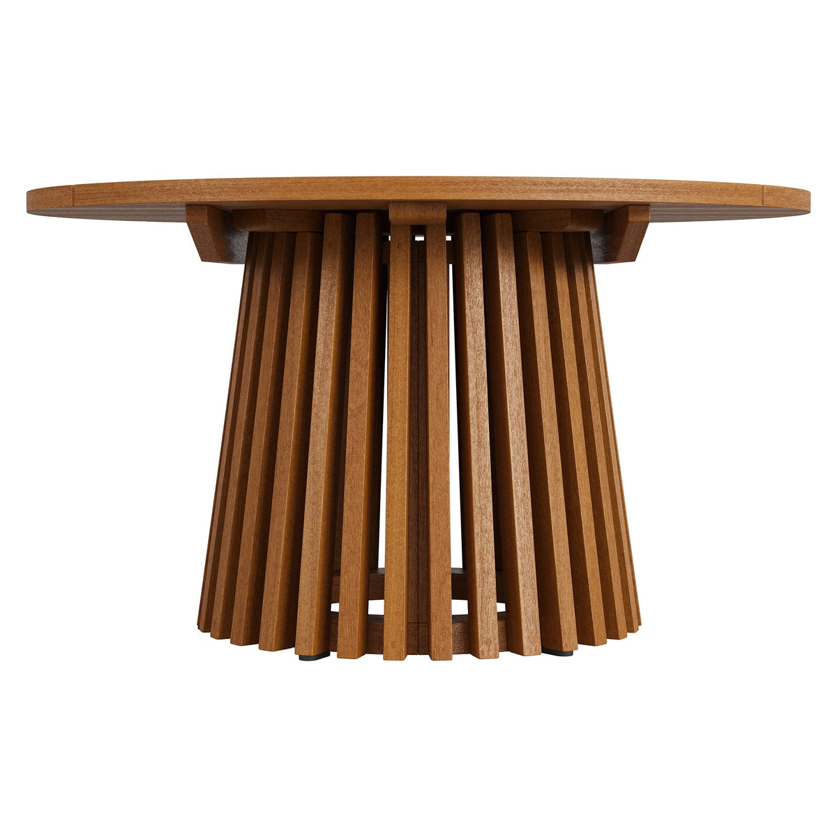 Lane 31 Inch Round Outdoor Teak Wood Coffee Table