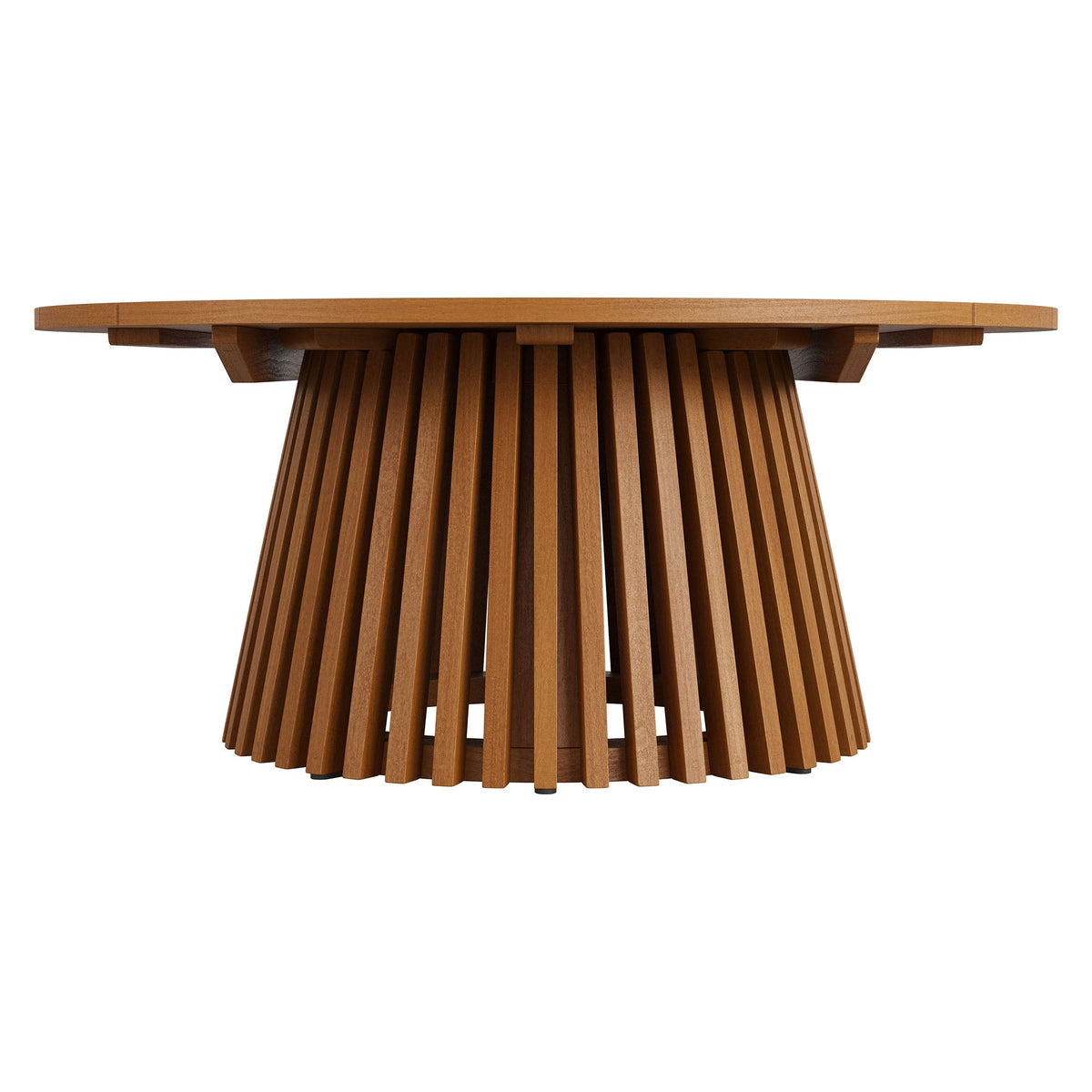 Lane 39 Inch Round Outdoor Teak Wood Coffee Table