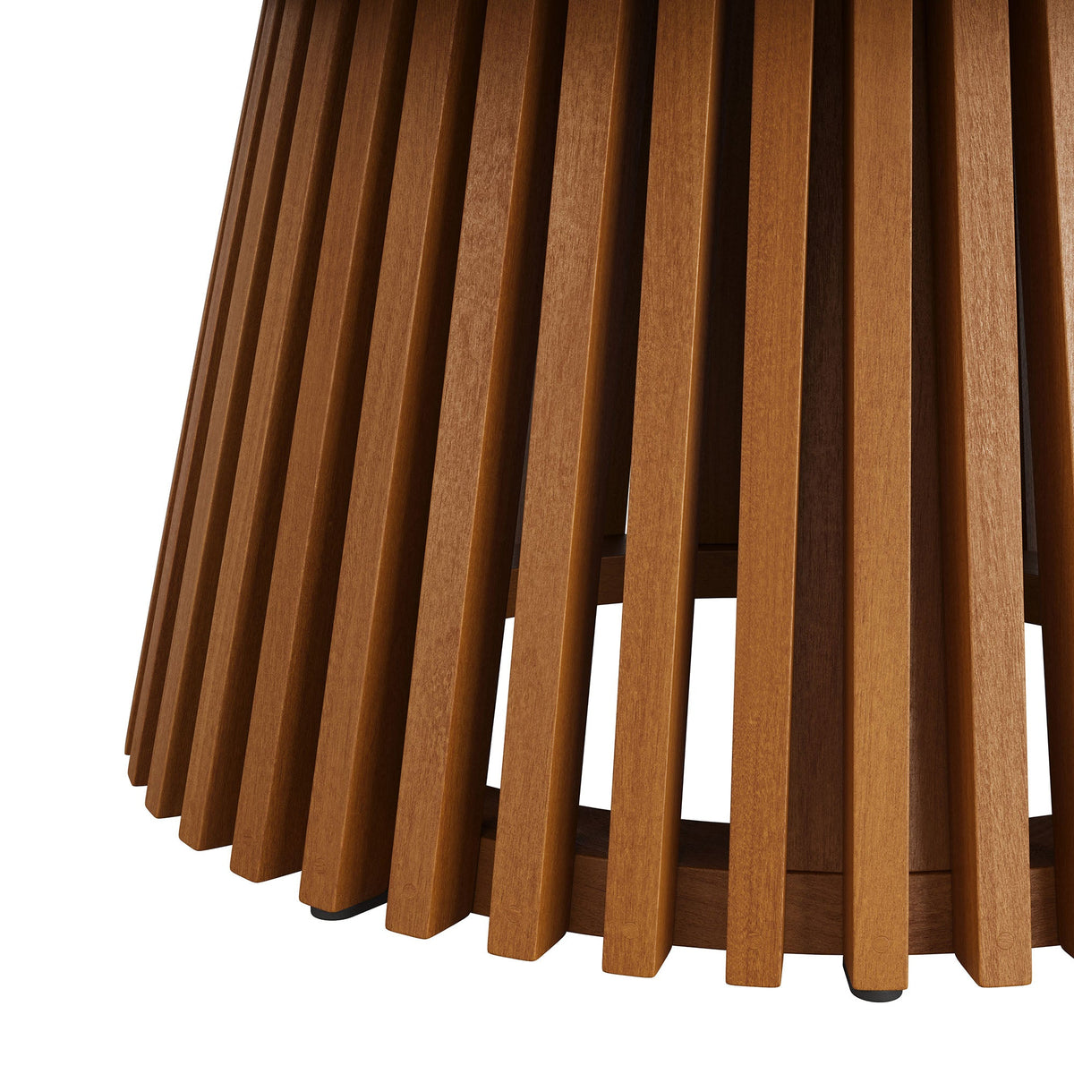 Lane 39 Inch Round Outdoor Teak Wood Coffee Table