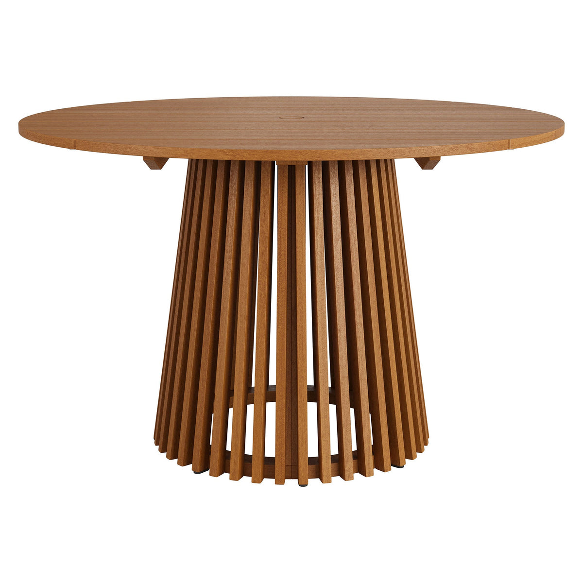 Lane 47 Inch Round Outdoor Teak Wood Dining Table