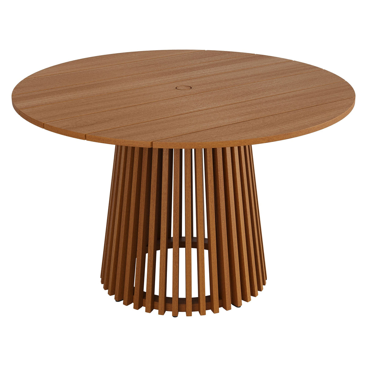 Lane 47 Inch Round Outdoor Teak Wood Dining Table