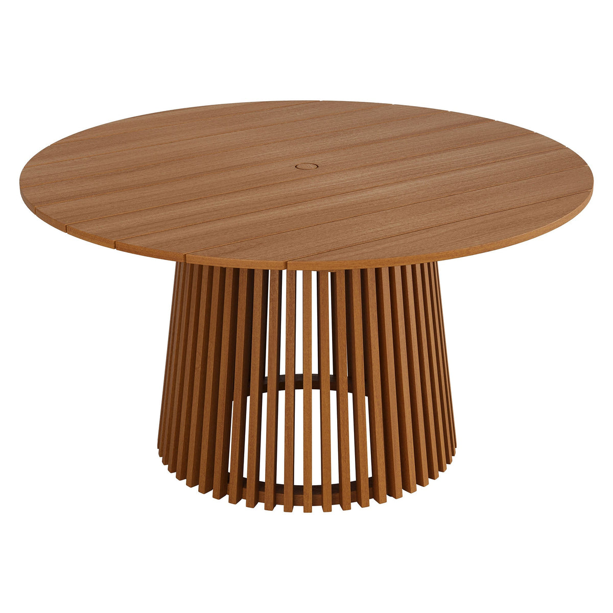 Lane 55 Inch Round Outdoor Teak Wood Dining Table