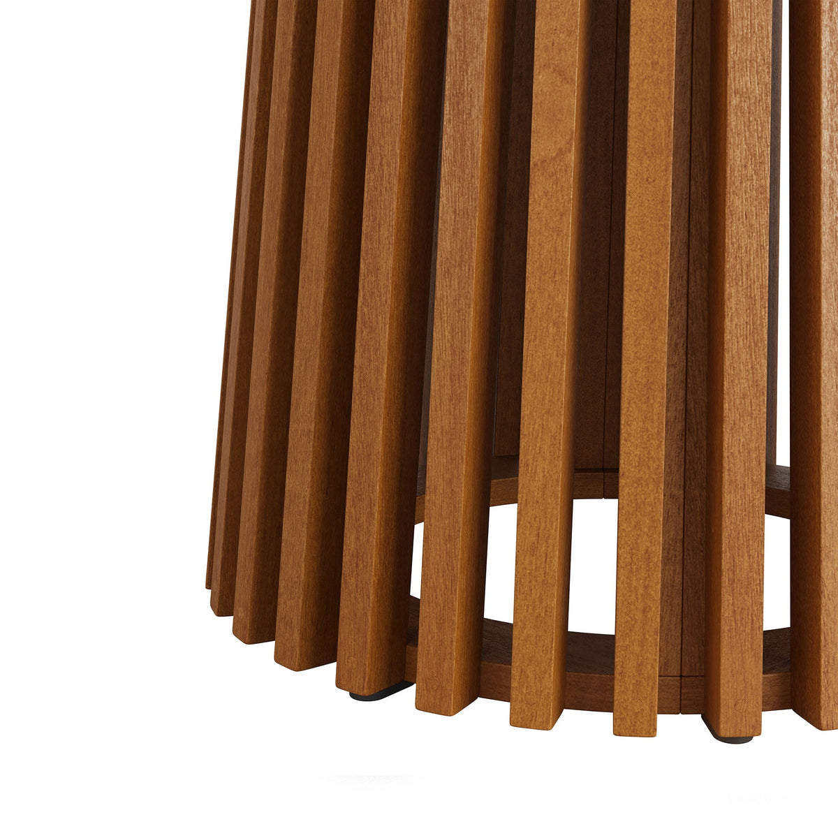 Lane 31 Inch Round Outdoor Teak Wood Bar Table