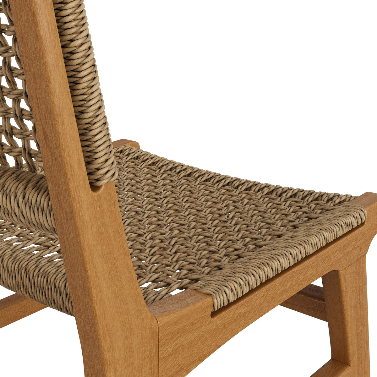 Rowe Outdoor Teak Wood Dining Chair