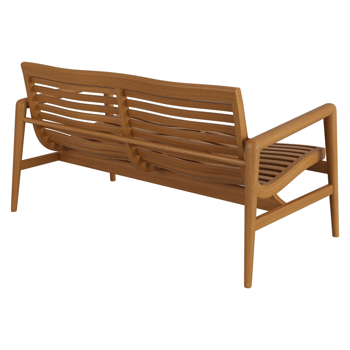 Hayden 56 Inch Outdoor Teak Wood Loveseat