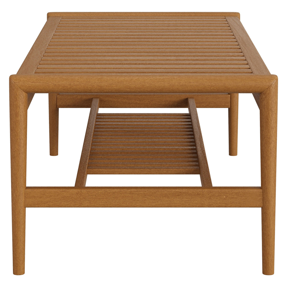 Hayden 46 Inch Outdoor Teak Wood Coffee Table