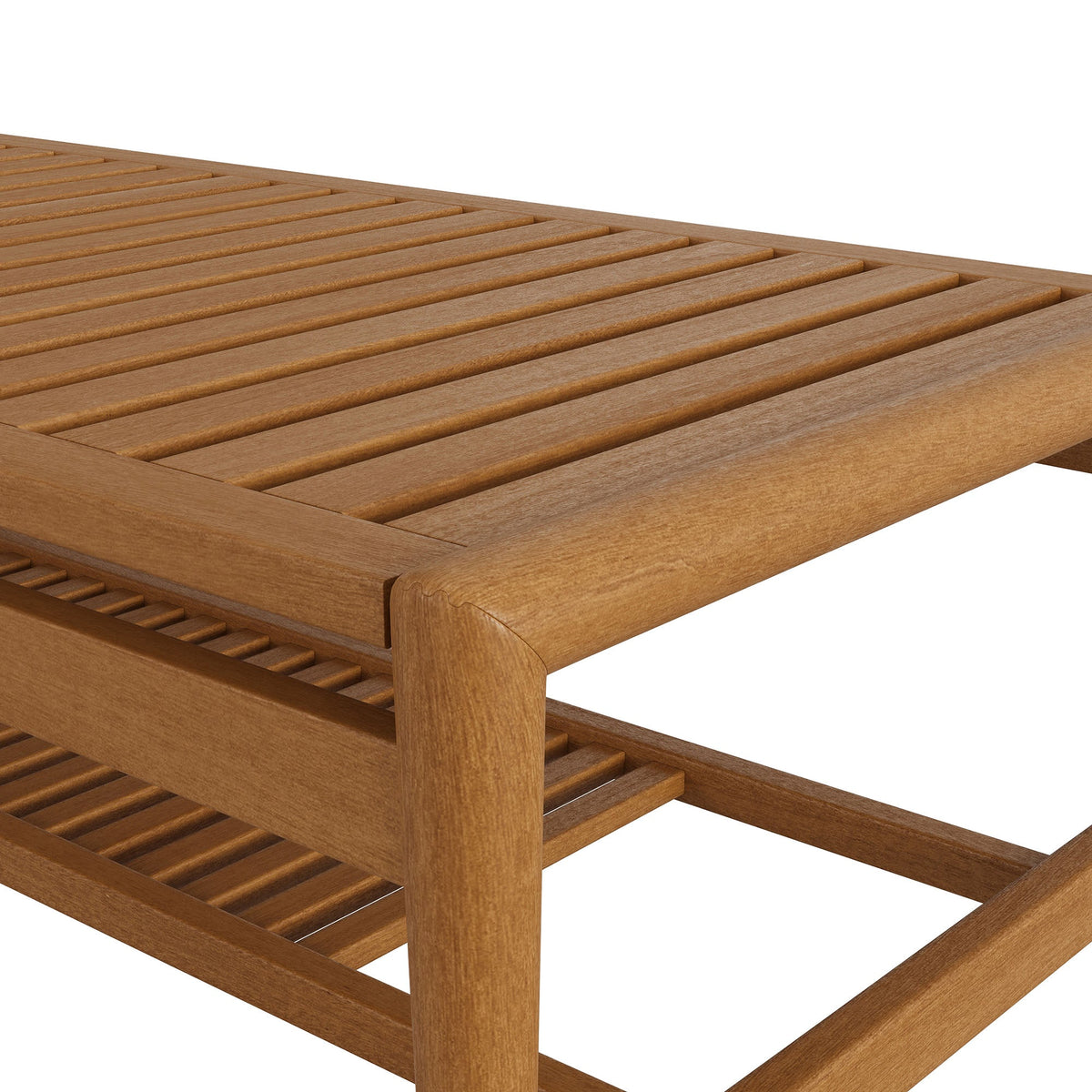 Hayden 46 Inch Outdoor Teak Wood Coffee Table