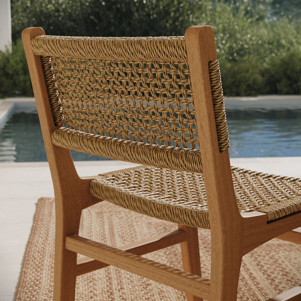 Rowe 5-Piece Outdoor Teak Wood Dining Set