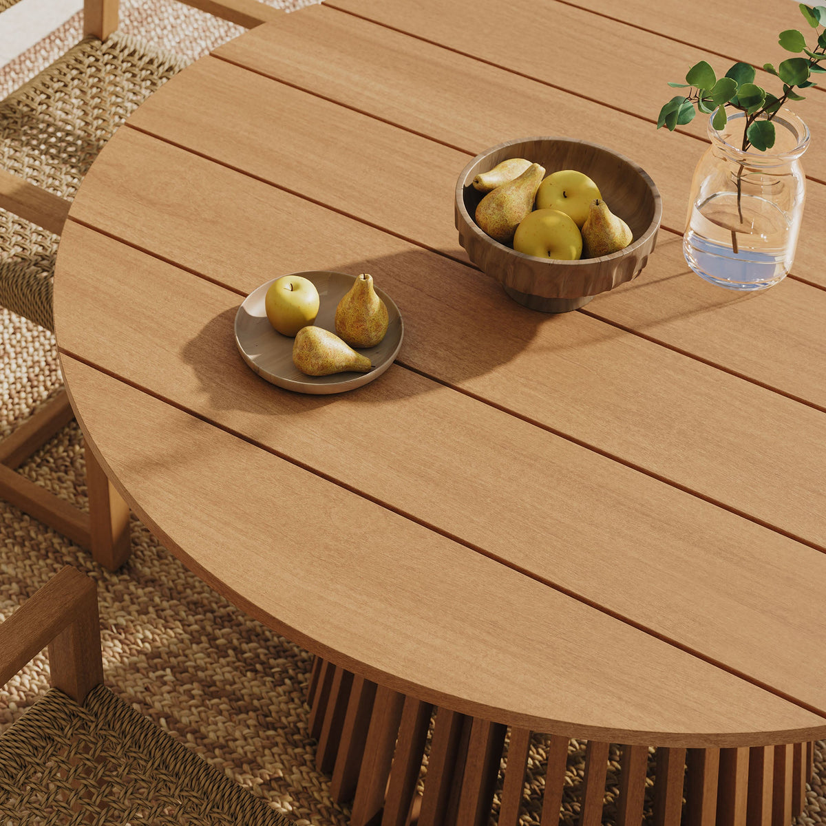 Rowe 5-Piece Outdoor Teak Wood Dining Set