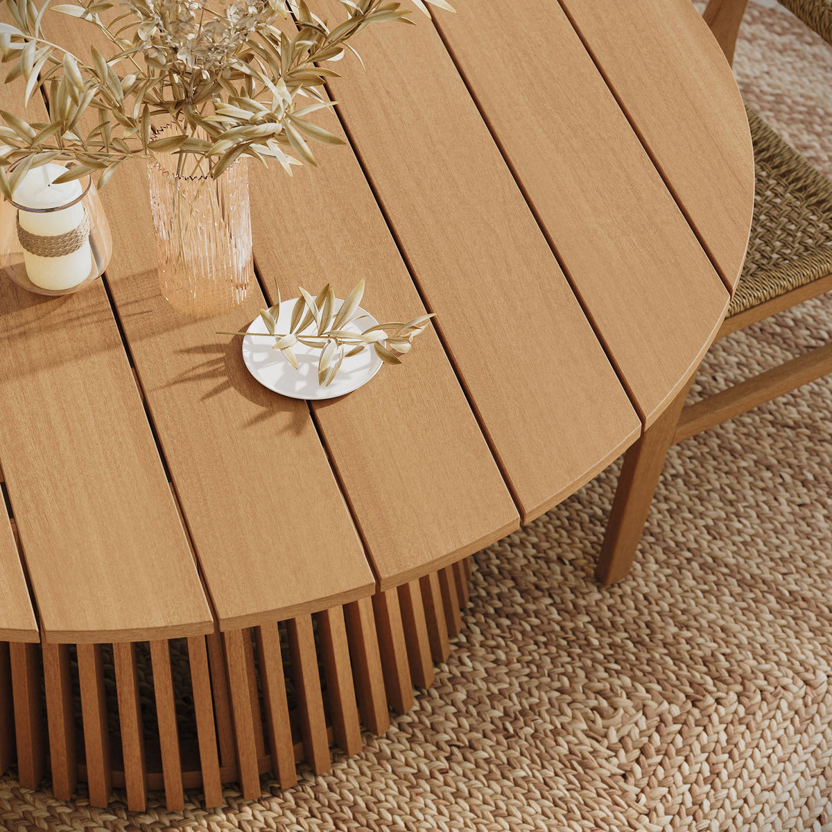 Reed 7-Piece Outdoor Teak Wood Dining Set