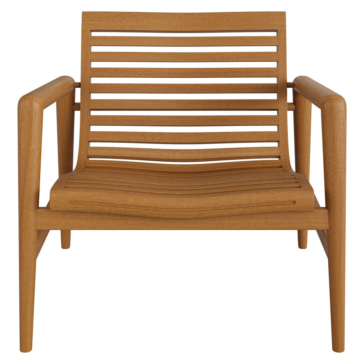 Hayden Outdoor Teak Wood Armchairs Set of 2