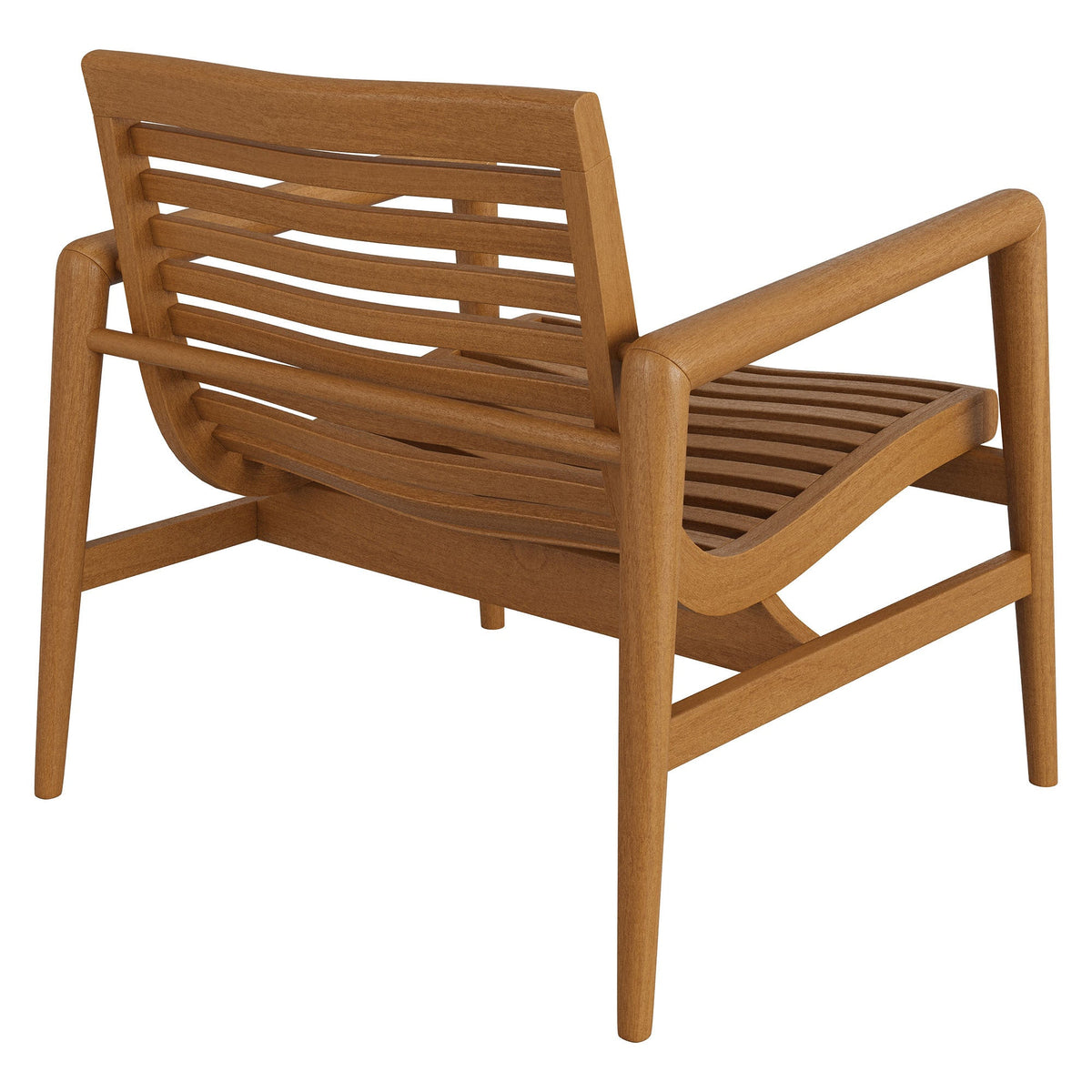 Hayden Outdoor Teak Wood Armchairs Set of 2
