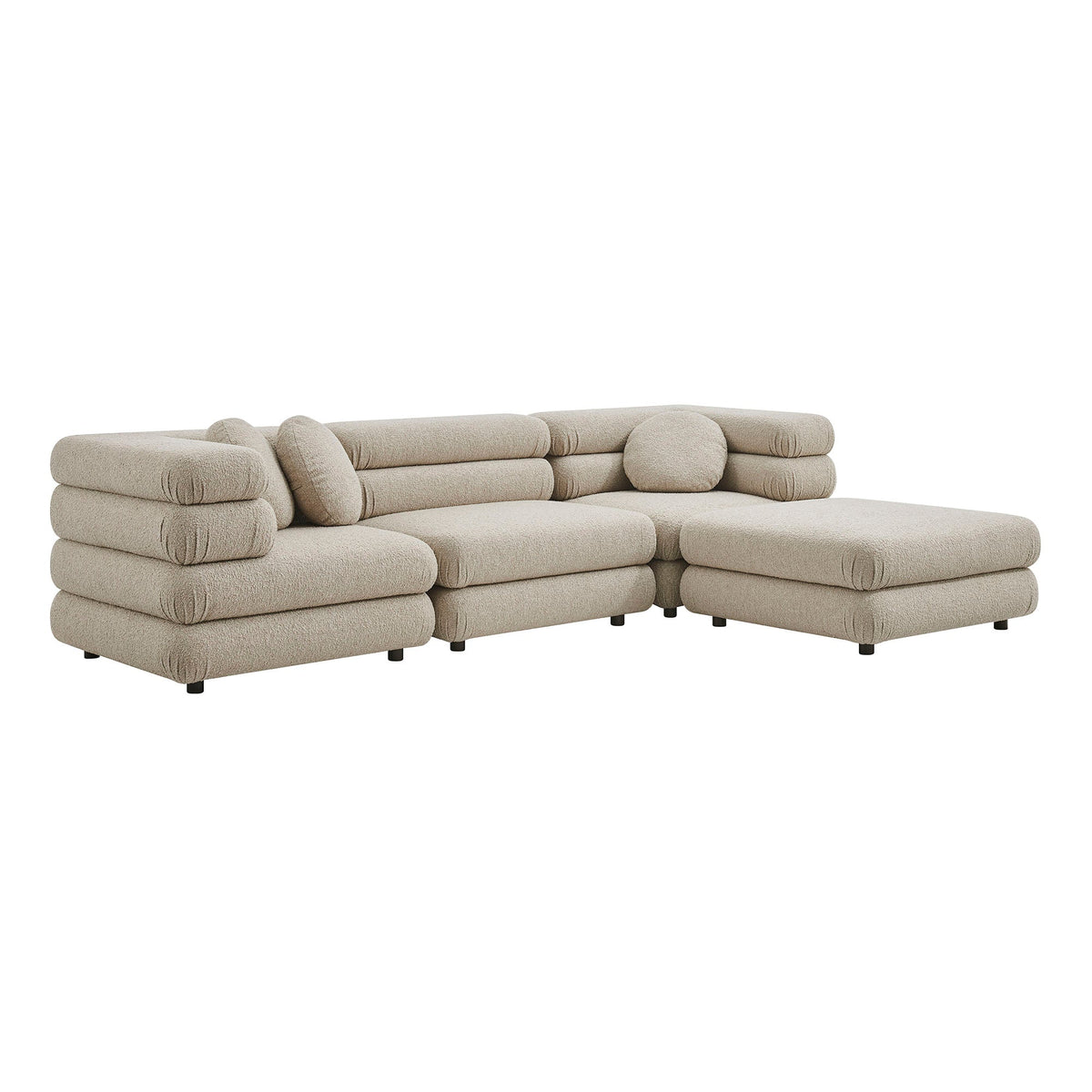 Jubilee 4-Piece Upholstered Modular Sofa Set