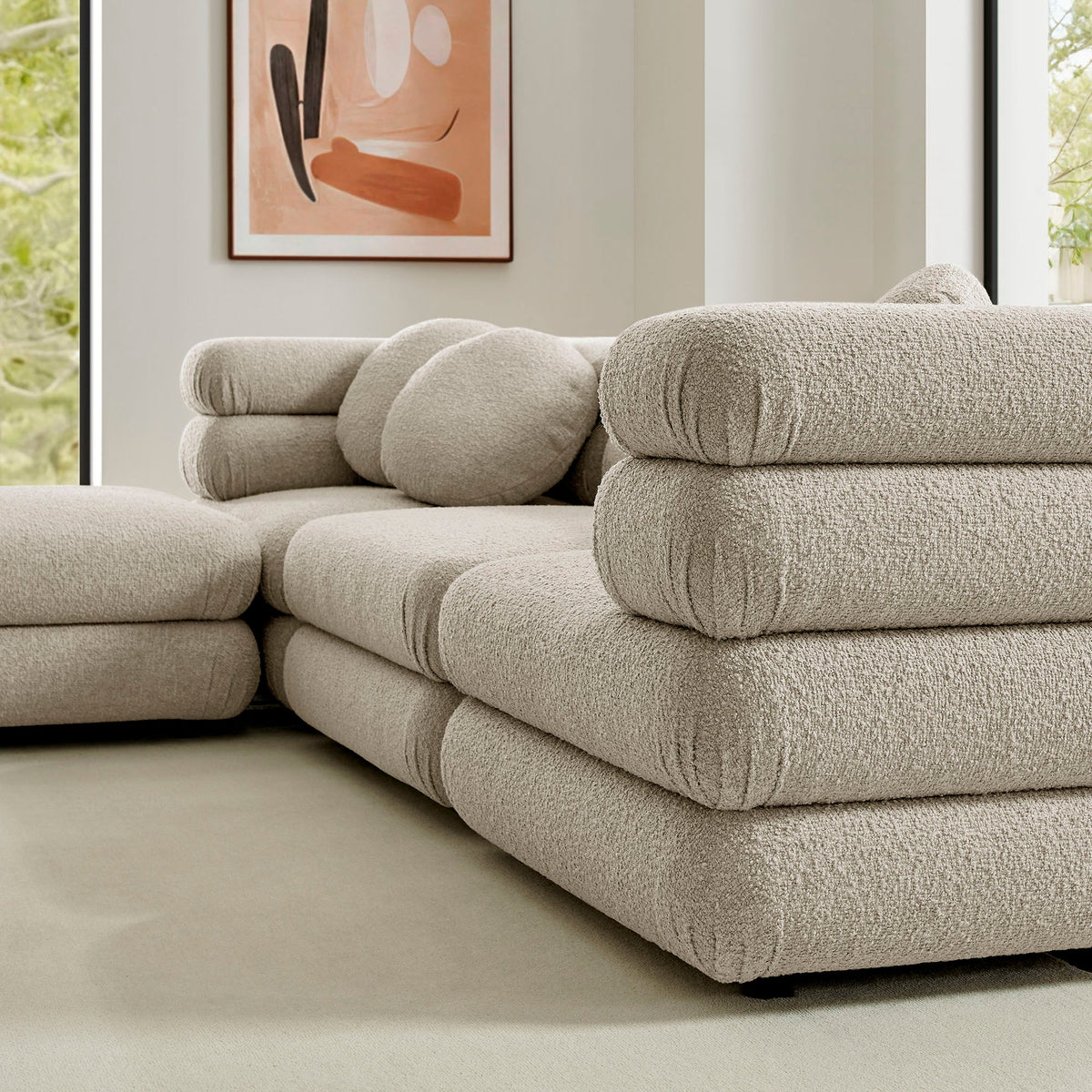 Jubilee 4-Piece Upholstered Modular Sofa Set