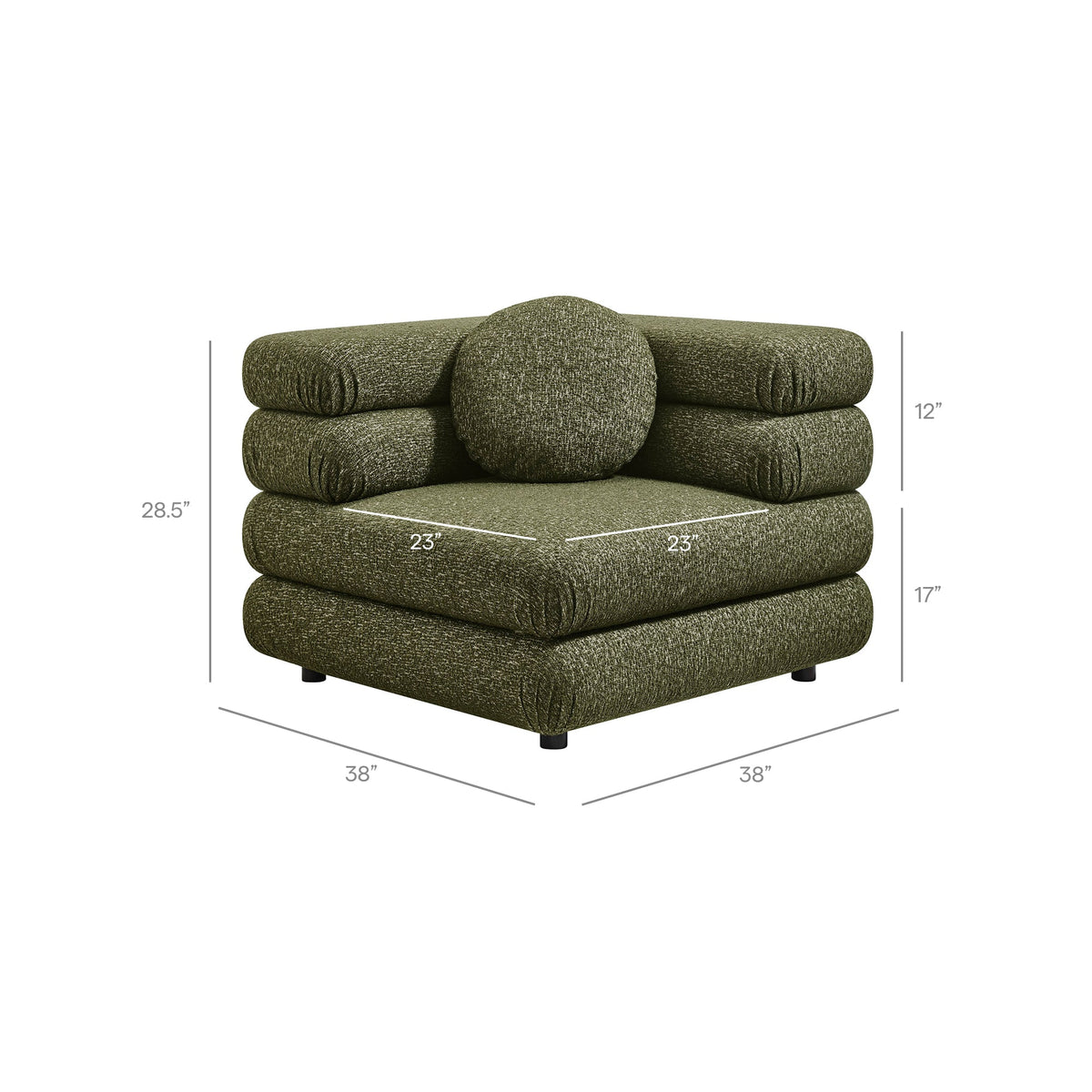 Jubilee 4-Piece Upholstered Modular Sofa Set